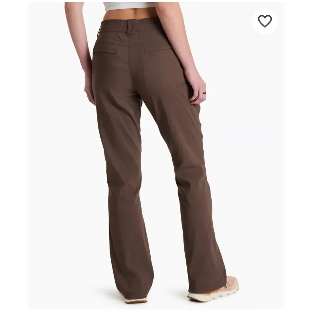 Kuhl Haven Pants Women Medium Coffee Brown Nylon Ripstop Hiking Granola Gorpcore